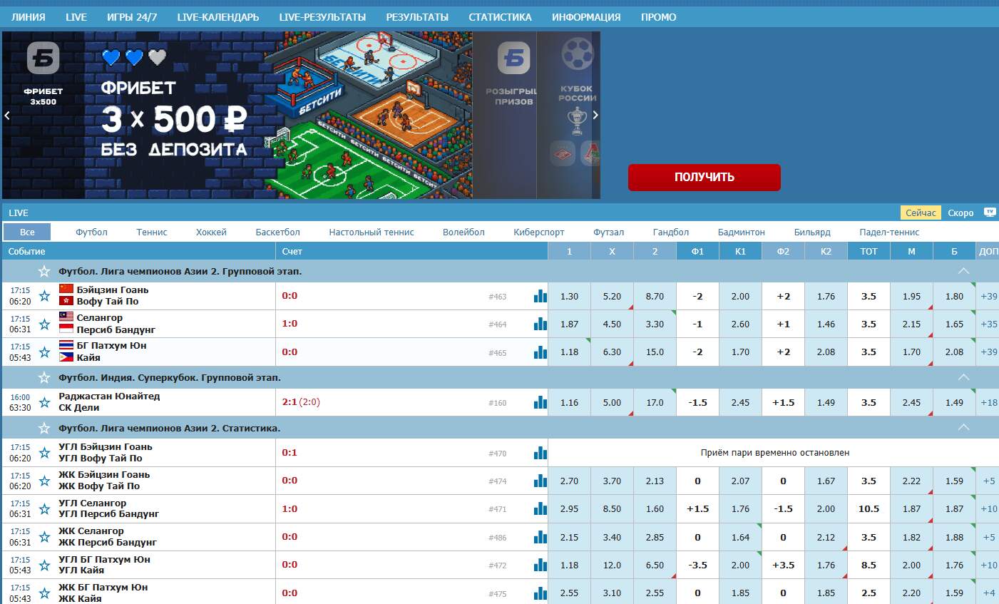 тотализатор бетсити