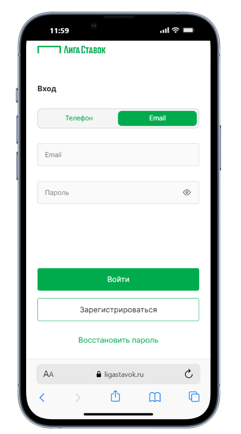 вход по почте