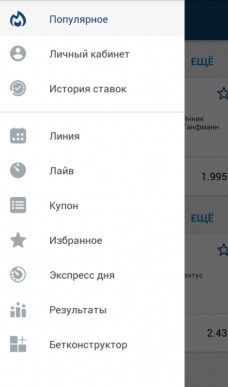 Как выглядит 1х ставка на андроид Внешний вид 1x stavka android