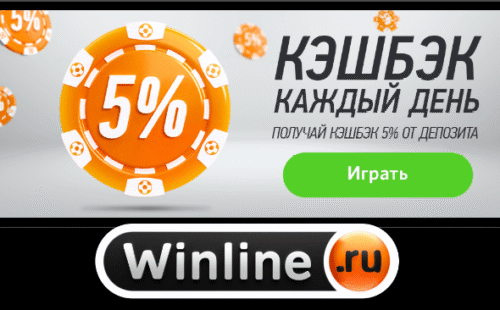 БК Винлайн запустила новую акцию “Кэшбек каждый день”