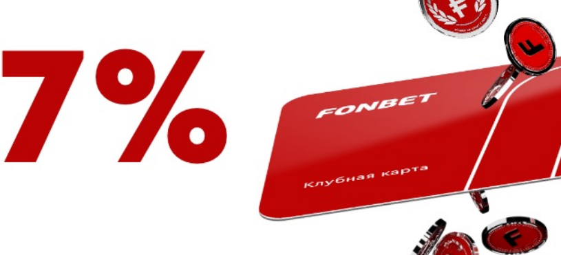 БК Фонбет анонсировала бонусное предложение с ежедневным кэшбэком 7%