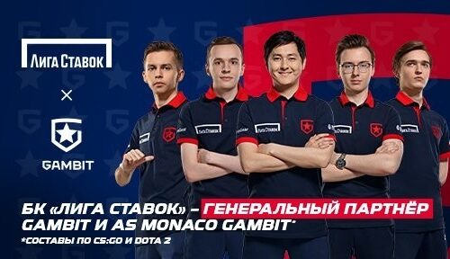 «Лига ставок» разыгрывает ценные призы с командой Gambit