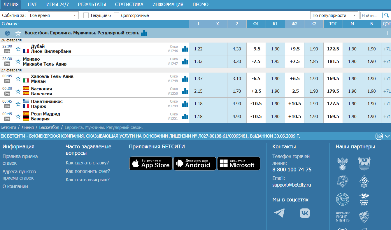 поставить на баскетбол