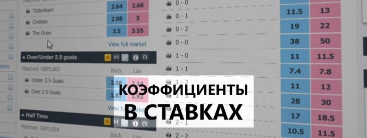 Как работают коэффициенты на ставках на спорт