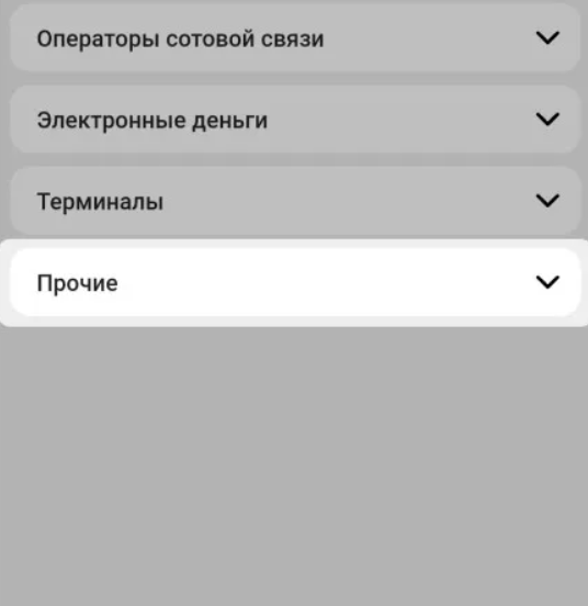 Раздел прочие БК Тенниси