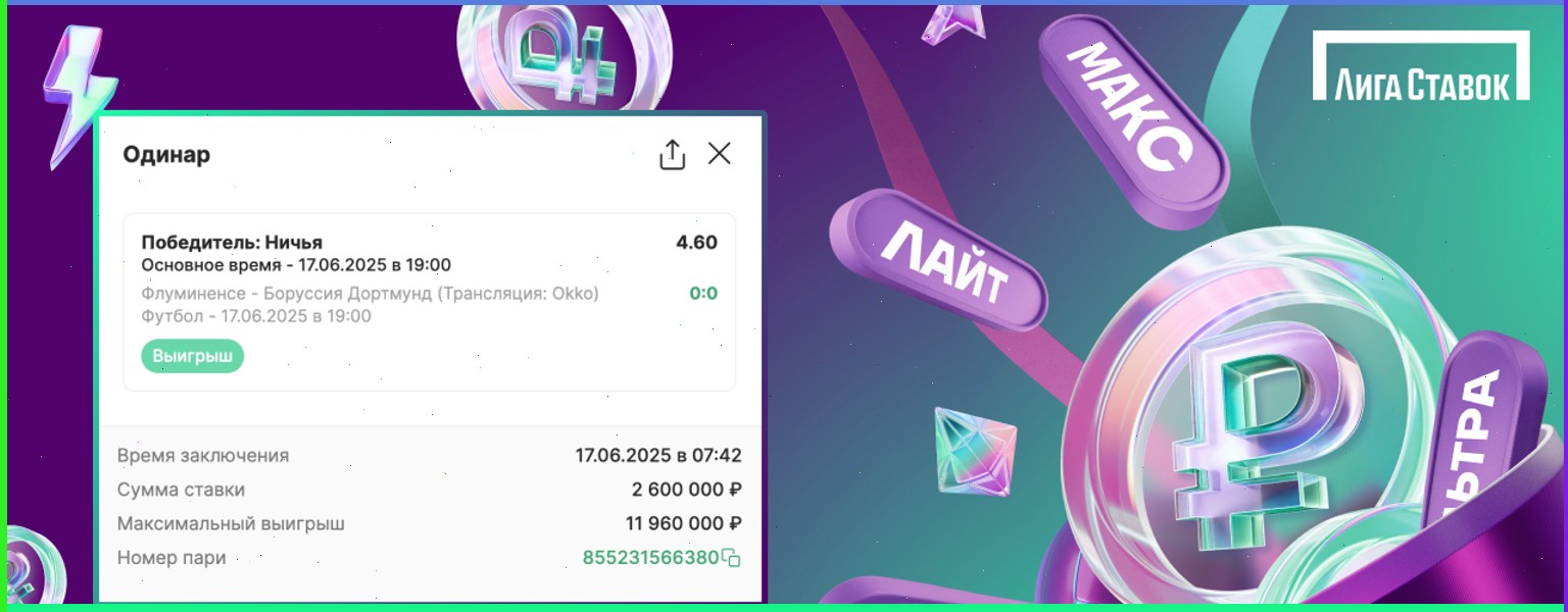 Клиент БК Лига Ставок выиграл почти 19 миллионов рублей, благодаря голу Анхеля Ди Марии в конце матча Бенфика — Челси