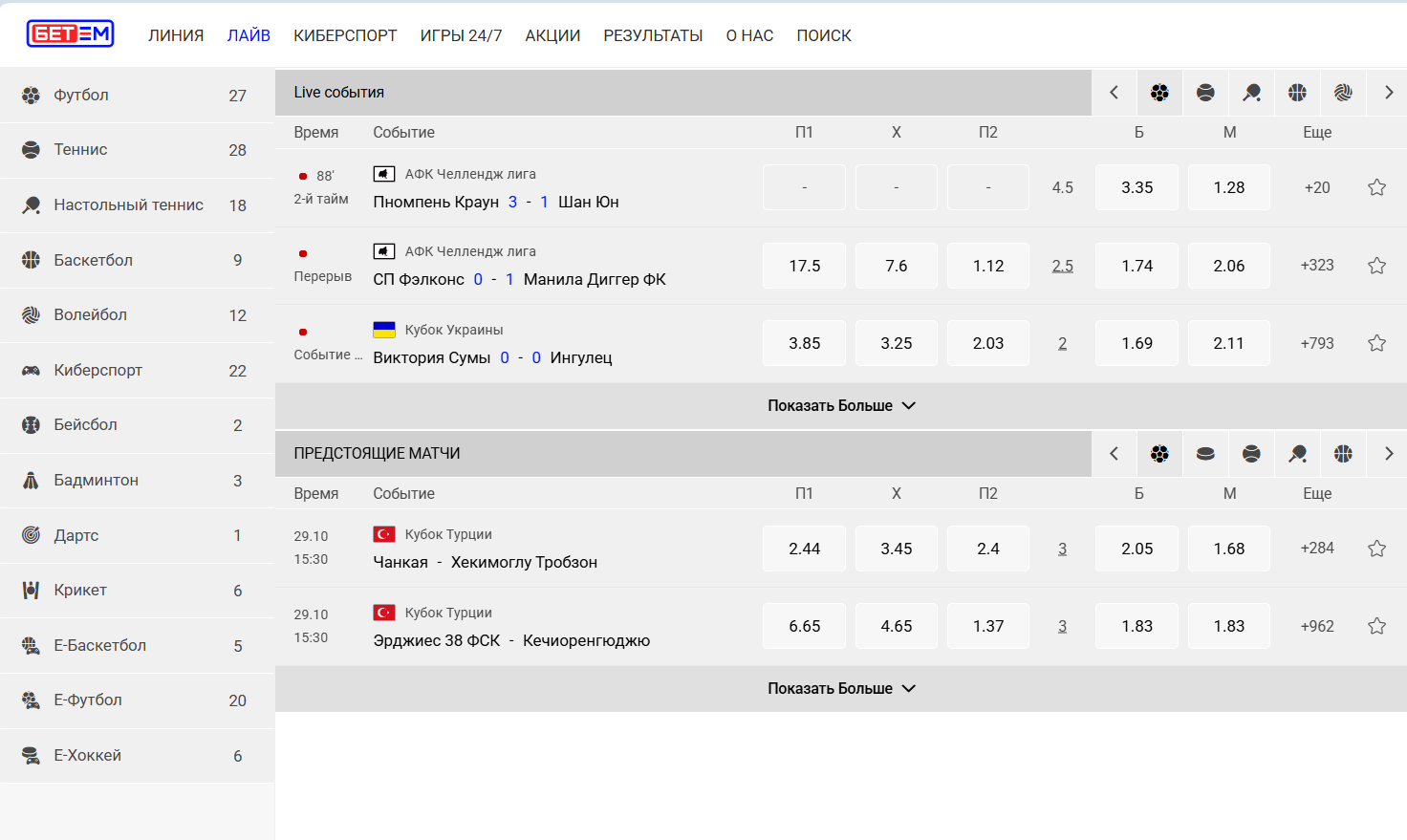 как пополнить счет в Бет-М