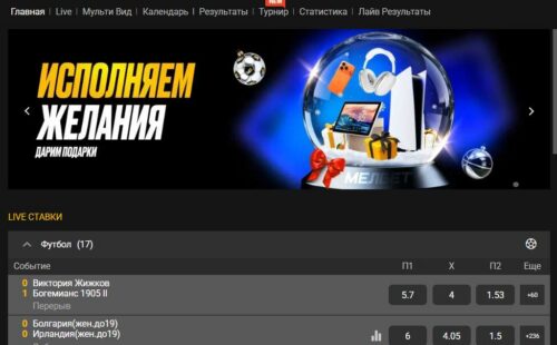 Как делать ставки на фору в Мелбет