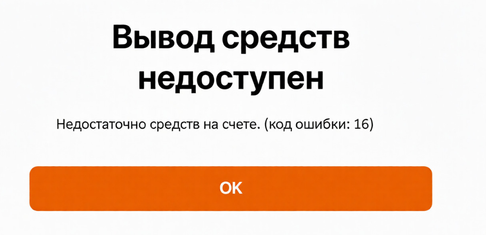 Код ошибки 16