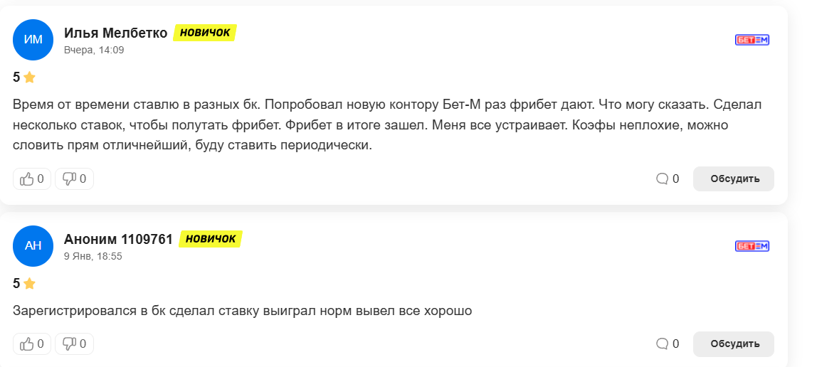 отзывы Бет-М