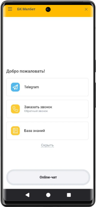 Вывод в БК Мелбет 
