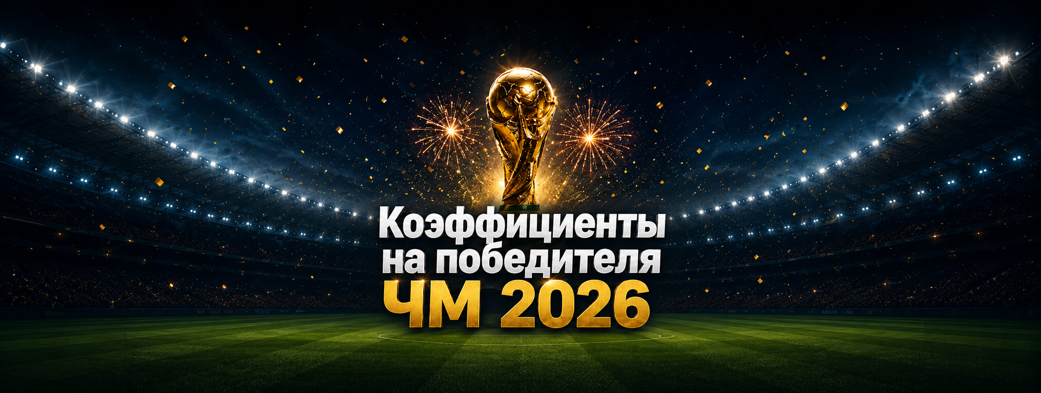 Коэффициенты на победителя ЧМ 2026 по футболу