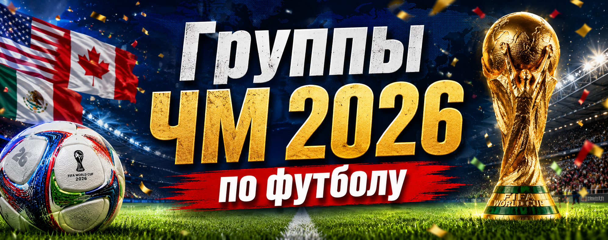 Группы ЧМ 2026 по футболу — состав всех 12 квартетов