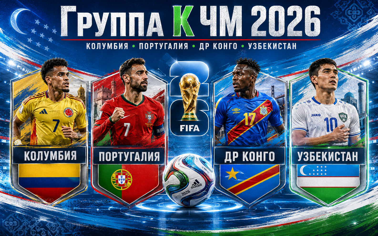 Группа К на ЧМ 2026 - Узбекистан