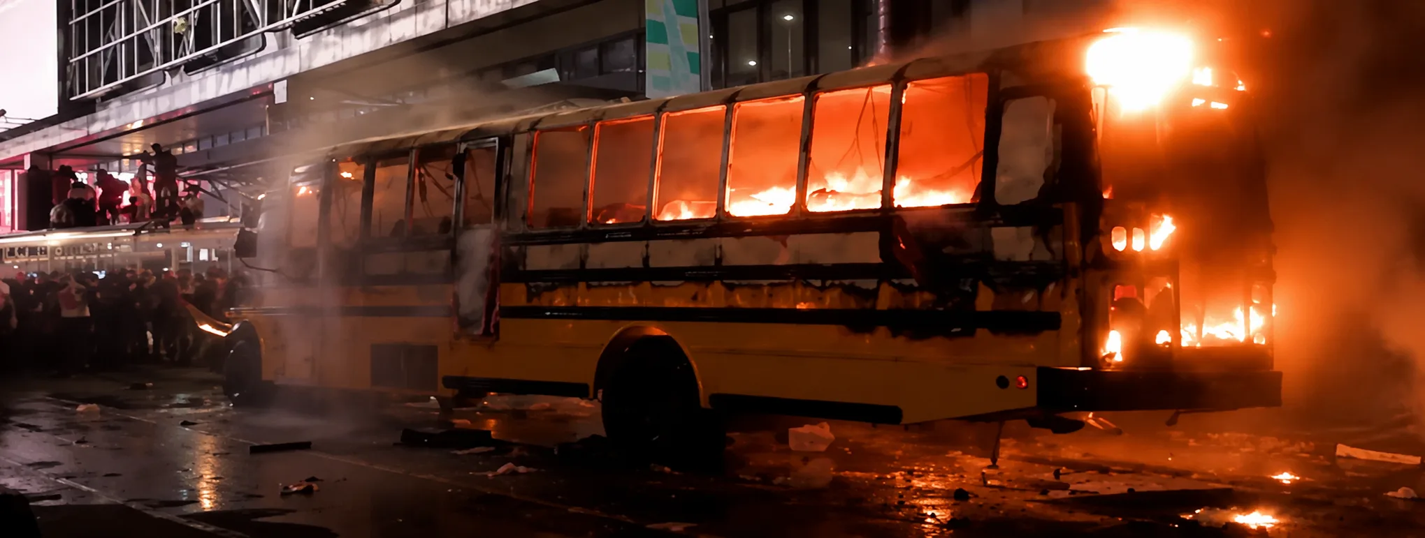 После победы «Никс» в Манхэттене подожгли автобус ЧМ-2026