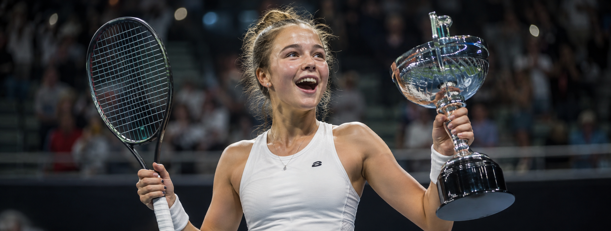 Кристина Лютова в 16 лет выиграла дебютный турнир WTA