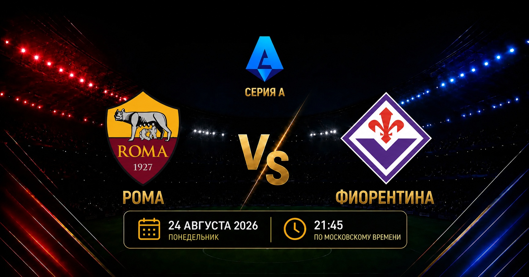 Рома — Фиорентина: смотреть трансляцию матча
