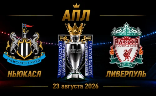 Ньюкасл — Ливерпуль прогноз на матч АПЛ 23 августа 2026 года
