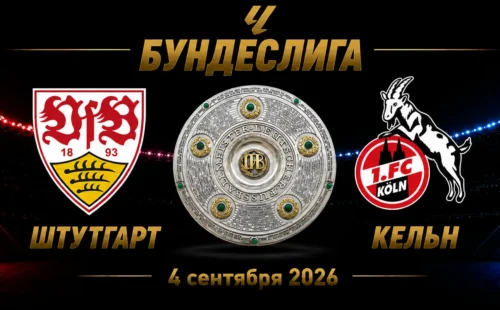 Штутгарт — Кельн прогноз на Бундеслигу 4 сентября 2026 года