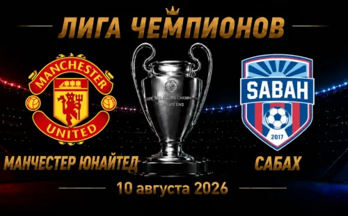 Манчестер Юнайтед — Сабах прогноз на Лигу чемпионов 10 сентября 2026 года