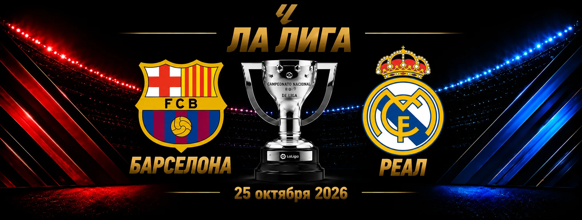 Барселона — Реал Мадрид прогноз на Ла Лигу 25 октября 2026 года