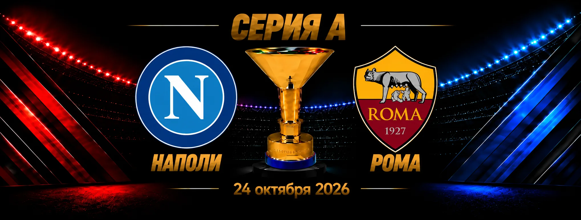 Наполи — Рома прогноз на матч Серии А 24 октября 2026 года