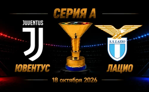 Ювентус — Лацио прогноз на матч Серии А 18 октября 2026 года