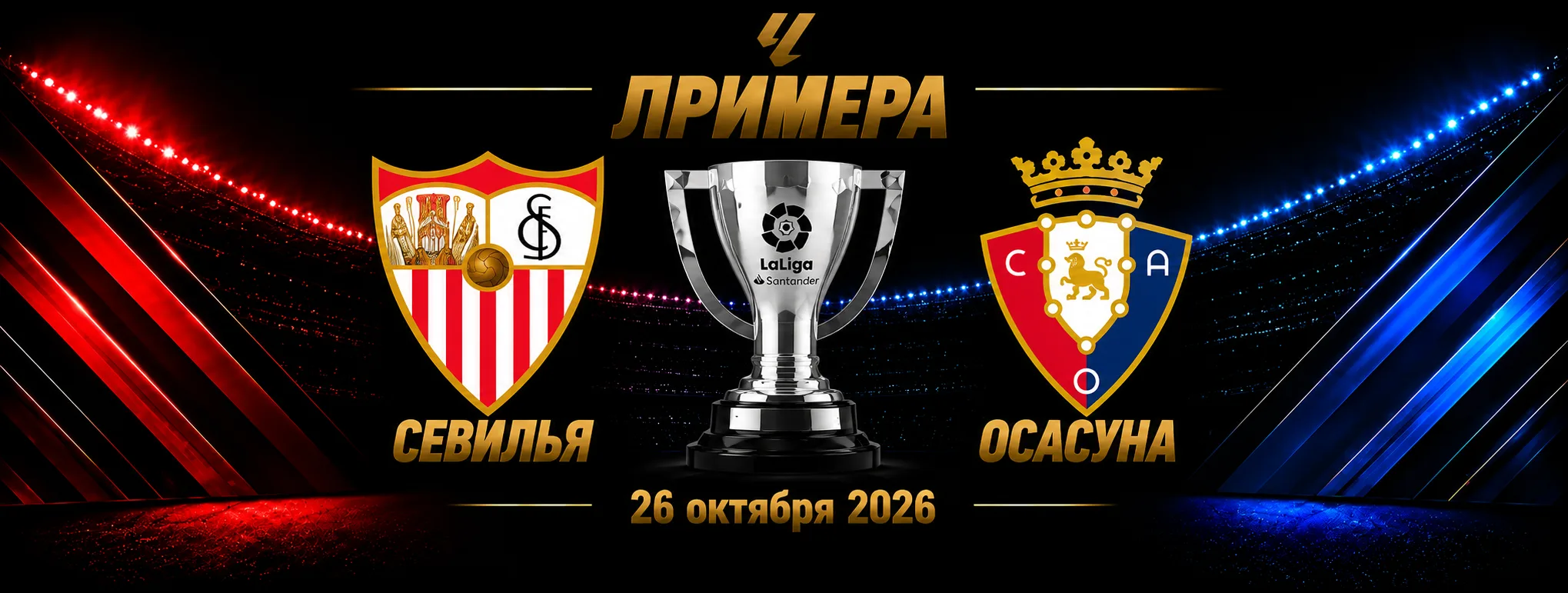 Севилья — Осасуна прогноз на Ла Лигу 26 октября 2026 года